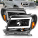Anzo USA 111517 Projector Headlight Set; Clear Lens; Black Housing; w/Light Bar; Pair; - Truck Part Superstore