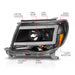 Anzo USA 111517 Projector Headlight Set; Clear Lens; Black Housing; w/Light Bar; Pair; - Truck Part Superstore