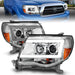 Anzo USA 111518 Projector Headlight Set; Clear Lens; Chorme Housing; w/Light Bar; Pair; - Truck Part Superstore