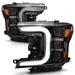Anzo USA 111519 LED Projector Headlight; Black Housing; w/Light Bar Sequential Signal; Pair; - Truck Part Superstore