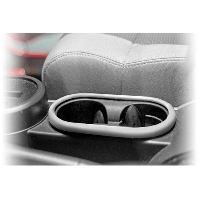 Rugged Ridge 11151.13 Cup Holder Accent; Silver; - Truck Part Superstore