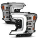 Anzo USA 111521 LED Projector Headlight; Chrome Housing; w/Light Bar Sequential Signal; Pair; - Truck Part Superstore