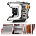 Anzo USA 111521 LED Projector Headlight; Chrome Housing; w/Light Bar Sequential Signal; Pair; - Truck Part Superstore