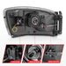 Anzo USA 111524 Crystal Headlight Set; Clear Lens; Black Housing; w/Light Bar; Pair; - Truck Part Superstore