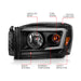 Anzo USA 111526 Crystal Headlight Set; Clear Lens; Black Housing; w/Light Bar Switchback; Pair; - Truck Part Superstore