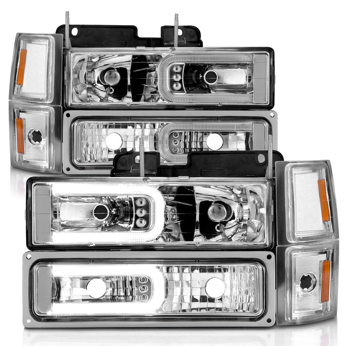 Anzo USA 111529 Crystal Headlight Set - Truck Part Superstore