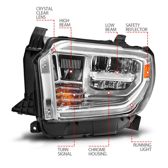 Anzo USA 111532 LED Crystal Headlight - Truck Part Superstore