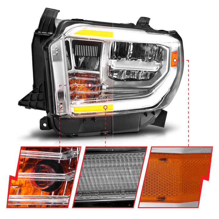 Anzo USA 111534 LED Crystal Headlight - Truck Part Superstore