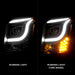 Anzo USA 111535 Projector Headlight Set; Clear Lens; Black Housing; w/Light Bar; Pair; - Truck Part Superstore