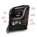 Anzo USA 111535 Projector Headlight Set; Clear Lens; Black Housing; w/Light Bar; Pair; - Truck Part Superstore