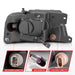 Anzo USA 111542 Projector Headlight Set; Clear Lens; Chrome Housing; w/Light Bar; Pair; - Truck Part Superstore