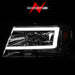 Anzo USA 111542 Projector Headlight Set; Clear Lens; Chrome Housing; w/Light Bar; Pair; - Truck Part Superstore