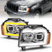 Anzo USA 111544 Projector Headlight Set; Chrome Housing; w/Light Bar Switchback; - Truck Part Superstore