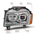 Anzo USA 111544 Projector Headlight Set; Chrome Housing; w/Light Bar Switchback; - Truck Part Superstore