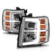 Anzo USA 111546 Projector Headlight Set; Chrome Housing; w/Light Bar; w/Sequential; - Truck Part Superstore