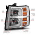 Anzo USA 111546 Projector Headlight Set; Chrome Housing; w/Light Bar; w/Sequential; - Truck Part Superstore