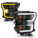 Anzo USA 111547 LED Projector Headlight; Black Housing; w/Light Bar Switchback; - Truck Part Superstore