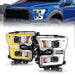Anzo USA 111548 LED Projector Headlight; Chrome Housing w/Light Bar Switchback; - Truck Part Superstore