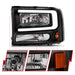 Anzo USA 111549 Crystal Headlight Set; Black Housing; Pair; w/Light Bar; - Truck Part Superstore