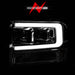 Anzo USA 111552 Projector Headlight Set; Chrome Housing; w/Light Bar; - Truck Part Superstore
