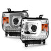 Anzo USA 111553 Projector Headlight Set; w/Plank Style Switchback; Chrome; Pair; - Truck Part Superstore