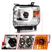 Anzo USA 111553 Projector Headlight Set; w/Plank Style Switchback; Chrome; Pair; - Truck Part Superstore
