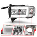 Anzo USA 111555 LED Crystal Headlight; w/Light Bar; Chrome Housing; Pair; - Truck Part Superstore