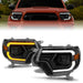 Anzo USA 111556 Projector Headlight Set; w/Light Bar Switchback; Black Housing; - Truck Part Superstore