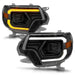 Anzo USA 111556 Projector Headlight Set; w/Light Bar Switchback; Black Housing; - Truck Part Superstore