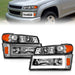 Anzo USA 111559 Crystal Headlight Set; Chrome Housing; Pair; w/Light Bar; Pair; - Truck Part Superstore