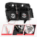 Anzo USA 111559 Crystal Headlight Set; Chrome Housing; Pair; w/Light Bar; Pair; - Truck Part Superstore