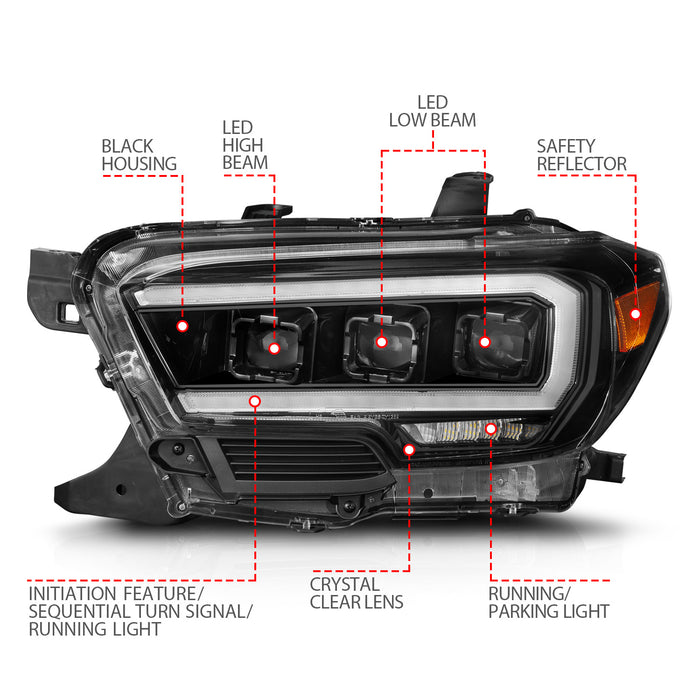Anzo USA 111562 Projector Headlight Set - Truck Part Superstore