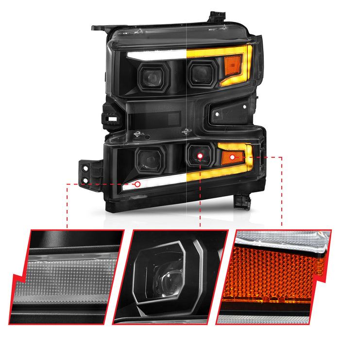 Anzo USA 111566-L LED Projector Headlight - Truck Part Superstore