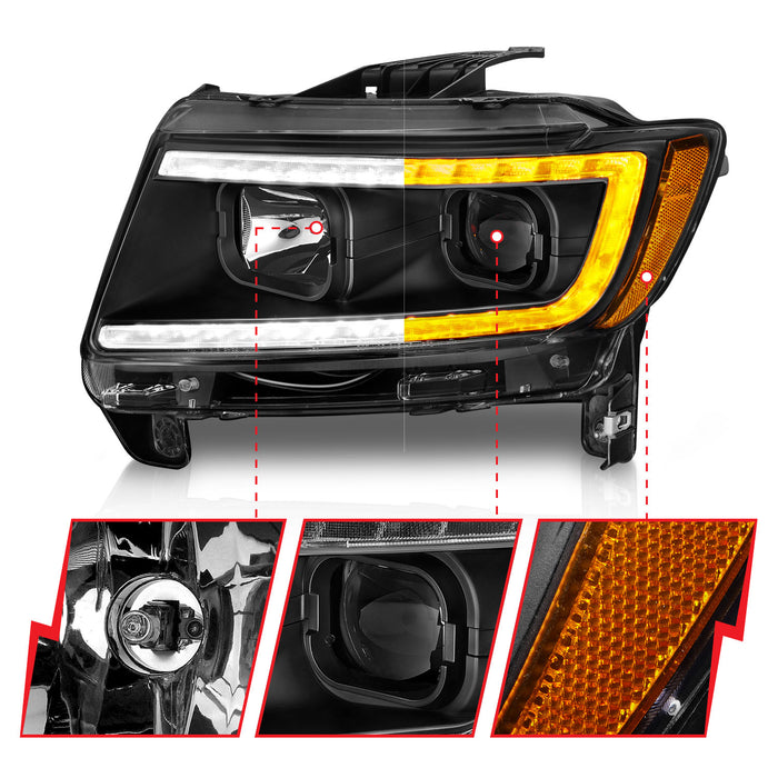 Anzo USA 111568 Projector Headlight Set - Truck Part Superstore