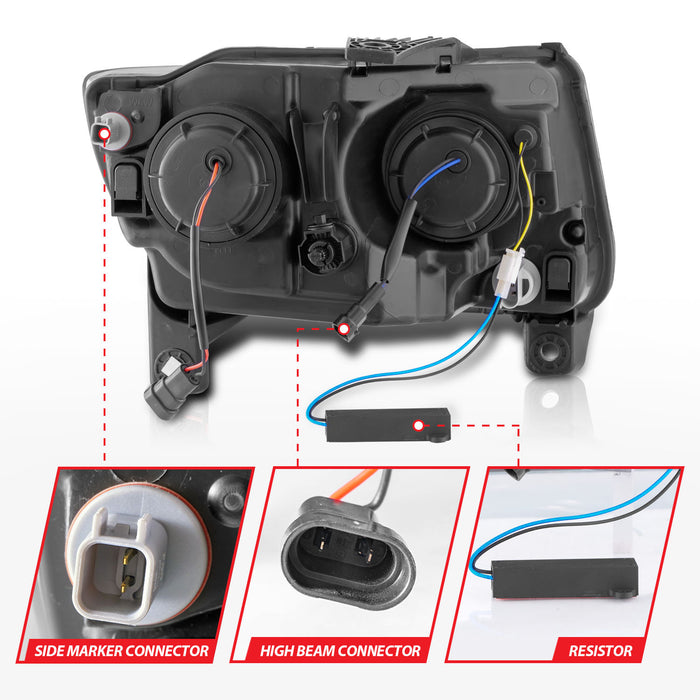 Anzo USA 111568 Projector Headlight Set - Truck Part Superstore