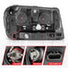 Anzo USA 111573 Projector Headlight Set w/Halo; Clear Lens; Chorme Housing; Pair; - Truck Part Superstore