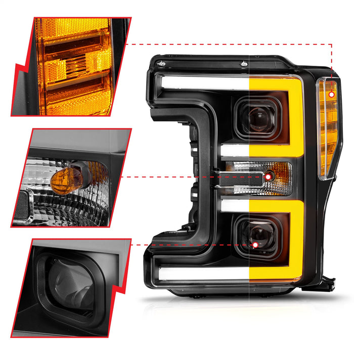 Anzo USA 111577 LED Projector Headlight - Truck Part Superstore