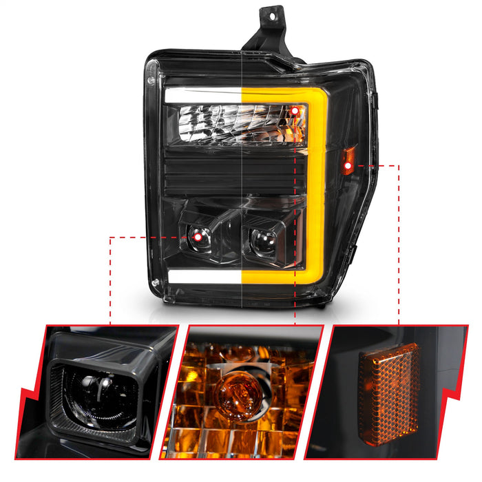 Anzo USA 111586 Projector Headlight Set - Truck Part Superstore