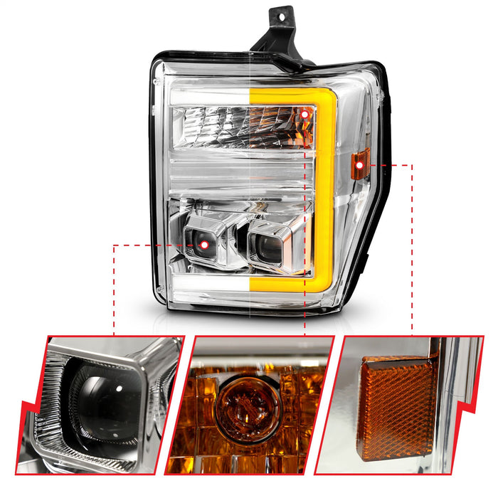 Anzo USA 111587 Projector Headlight Set - Truck Part Superstore