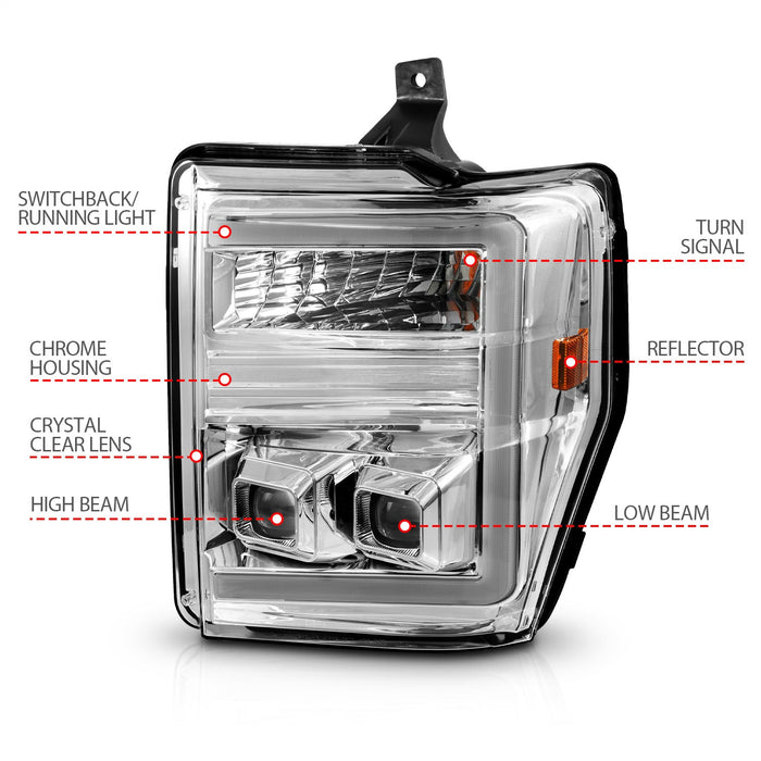 Anzo USA 111587 Projector Headlight Set - Truck Part Superstore