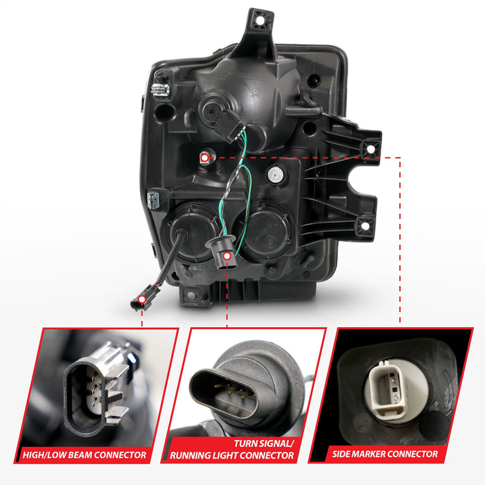 Anzo USA 111587 Projector Headlight Set - Truck Part Superstore