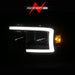 Anzo USA 111591 Crystal Headlight Set; Clear Lens; Black Housing; w/Light Bar; Pair; - Truck Part Superstore