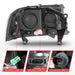 Anzo USA 111592 Crystal Headlight Set; Clear Lens; Chrome Housing; w/Light Bar; Pair; - Truck Part Superstore