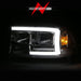 Anzo USA 111592 Crystal Headlight Set; Clear Lens; Chrome Housing; w/Light Bar; Pair; - Truck Part Superstore