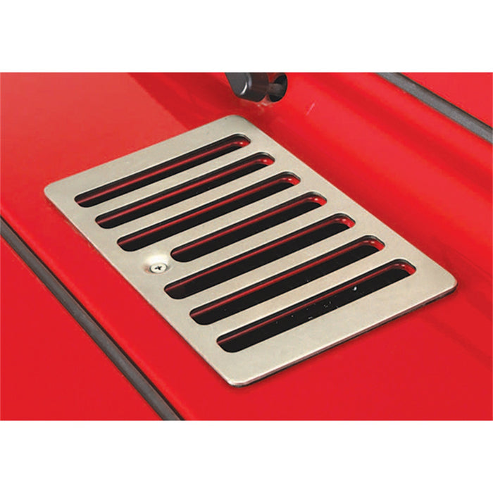 Rugged Ridge 11185.69 Hood Vent Cover; Satin Stainless Steel; Cowl; - Truck Part Superstore