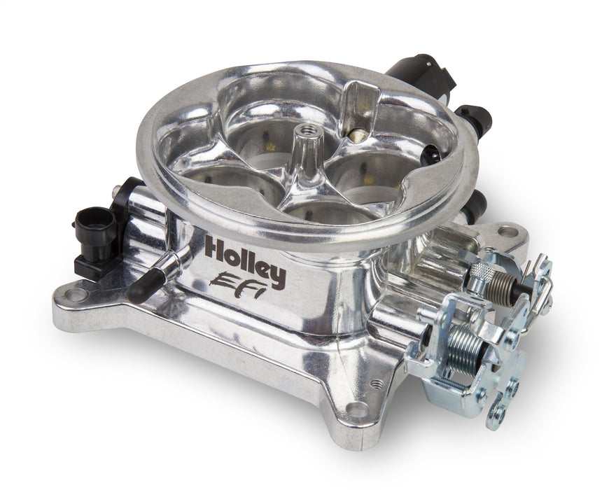Holley EFI 112-588 Throttle Body; 4150 Flange; 4 bbl; 1000 cfm; Polished; - Truck Part Superstore