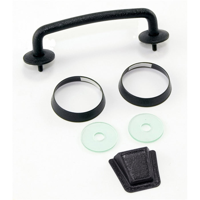 Rugged Ridge 11201.05 Windshield Tie Down Kit; Incl. Hardware; Black; - Truck Part Superstore