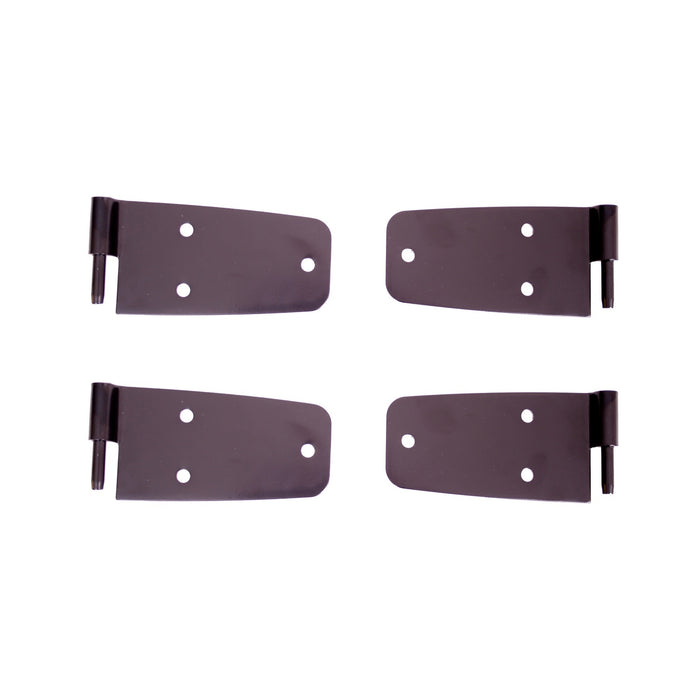 Rugged Ridge 11202.02 Door Hinge Kit; Front; For Use w/Full Hard Doors; 4 pc; Black; - Truck Part Superstore