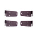 Rugged Ridge 11202.02 Door Hinge Kit; Front; For Use w/Full Hard Doors; 4 pc; Black; - Truck Part Superstore