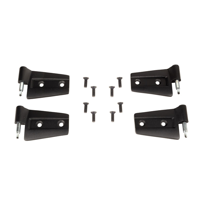 Rugged Ridge 11202.31 Door Hinge Kit; Front/Rear; Black; 4 Piece; - Truck Part Superstore
